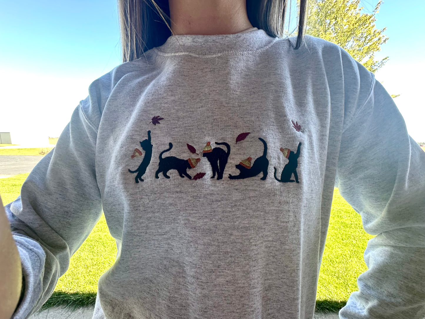 Chasing Leaves Cat Crew